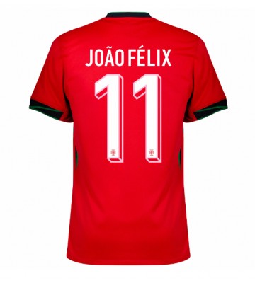 Portugal Joao Felix #11 Hjemmebanetrøje EM 2024 Kort ærmer
